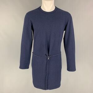 COMME des GARCONS Size M Navy Solid Wool Blend Pullover